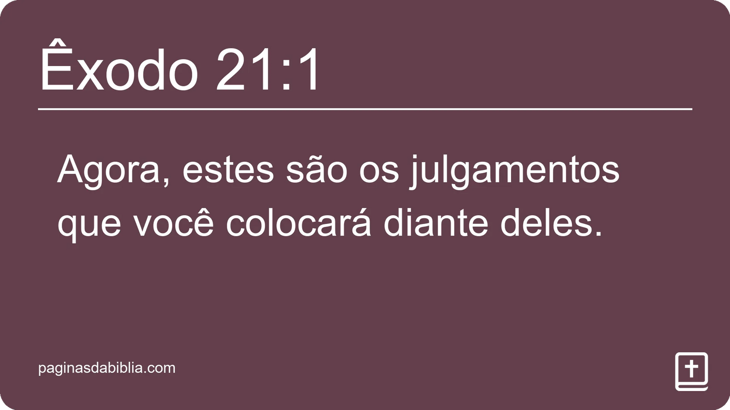 Êxodo 21:1