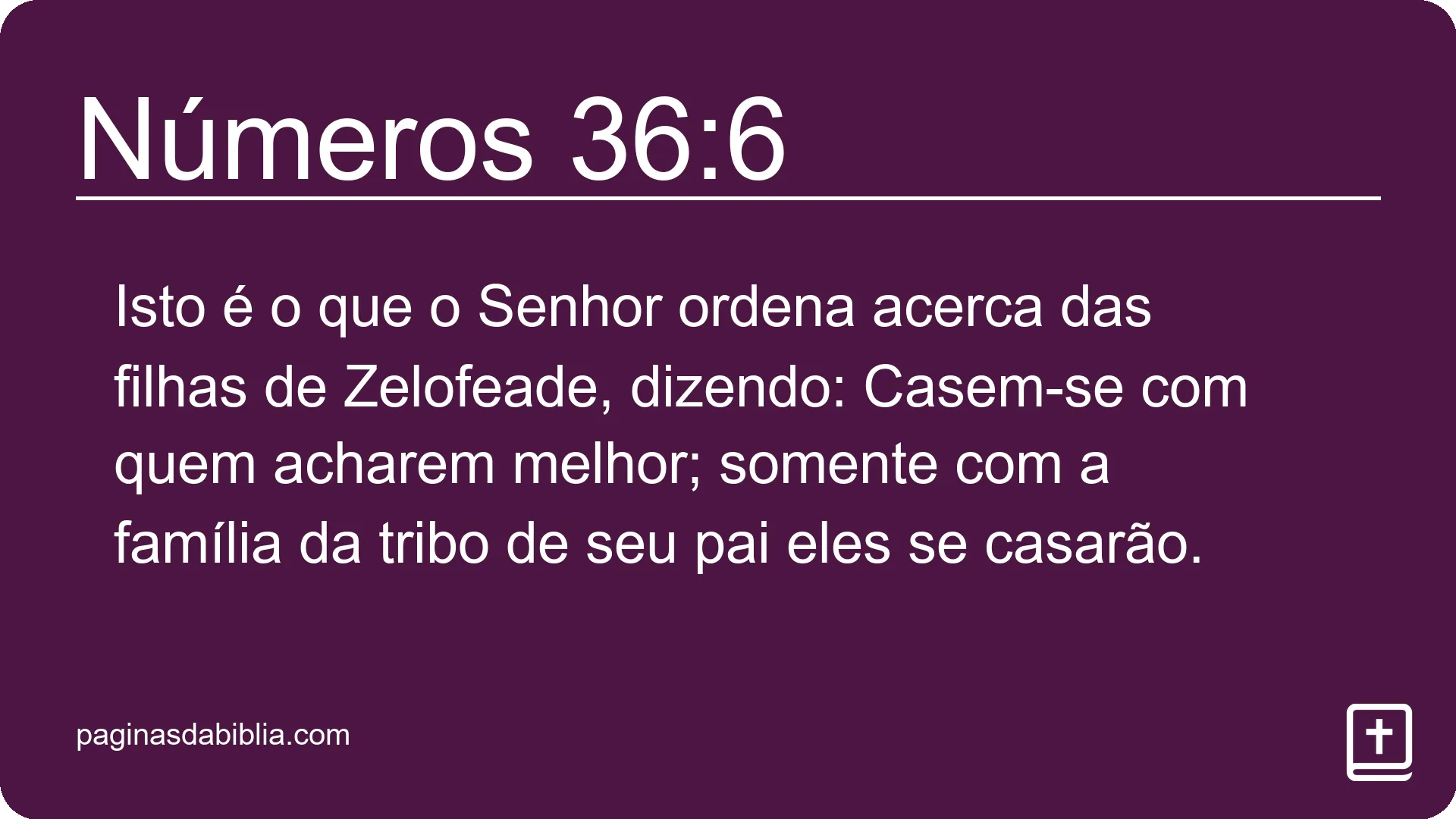 Números 36:6