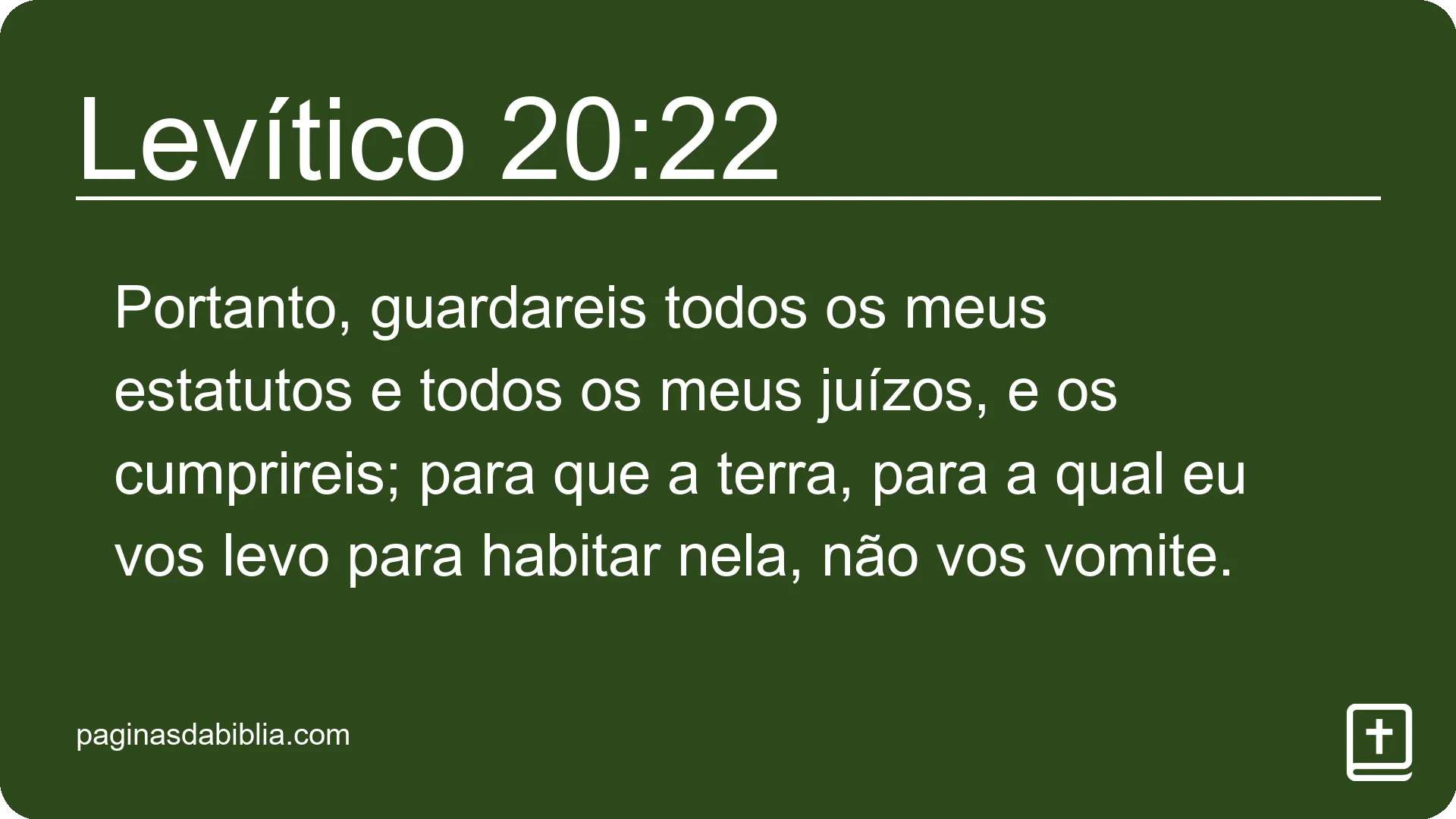 Levítico 20:22