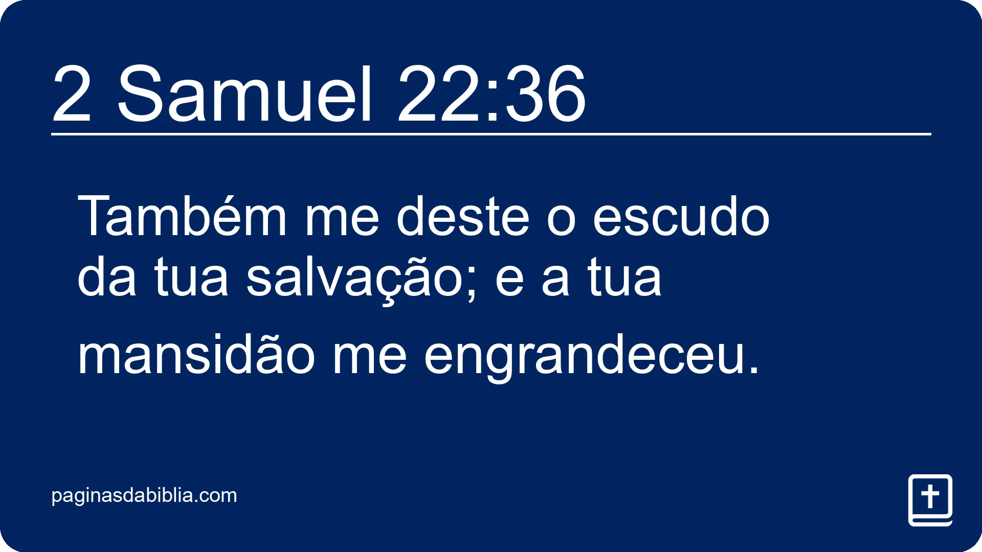 2 Samuel 22:36