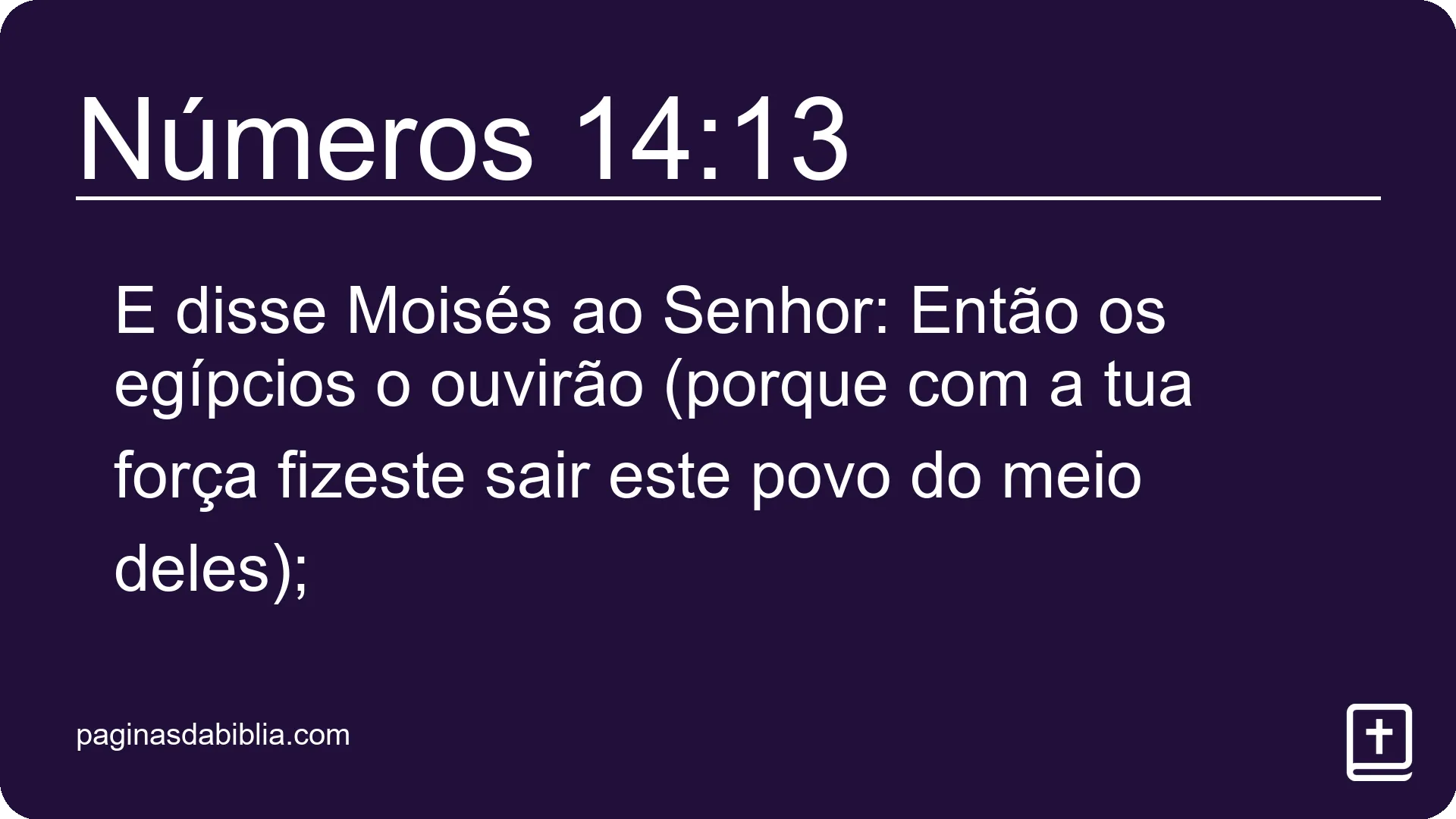 Números 14:13