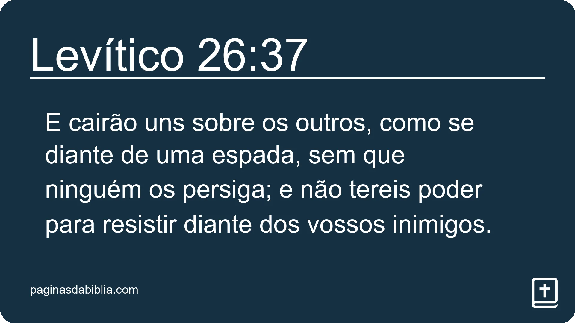 Levítico 26:37