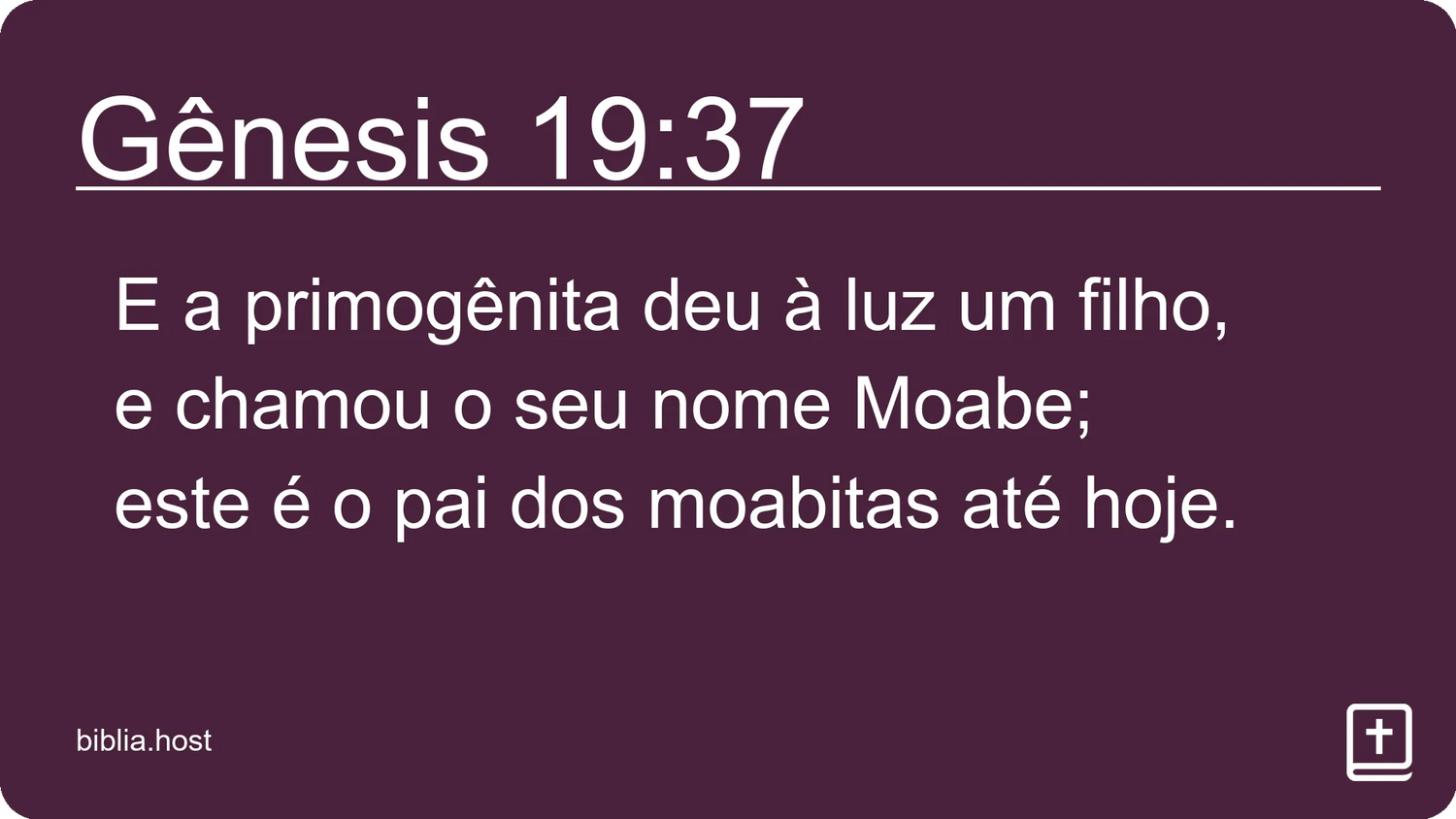 Gênesis 19:37