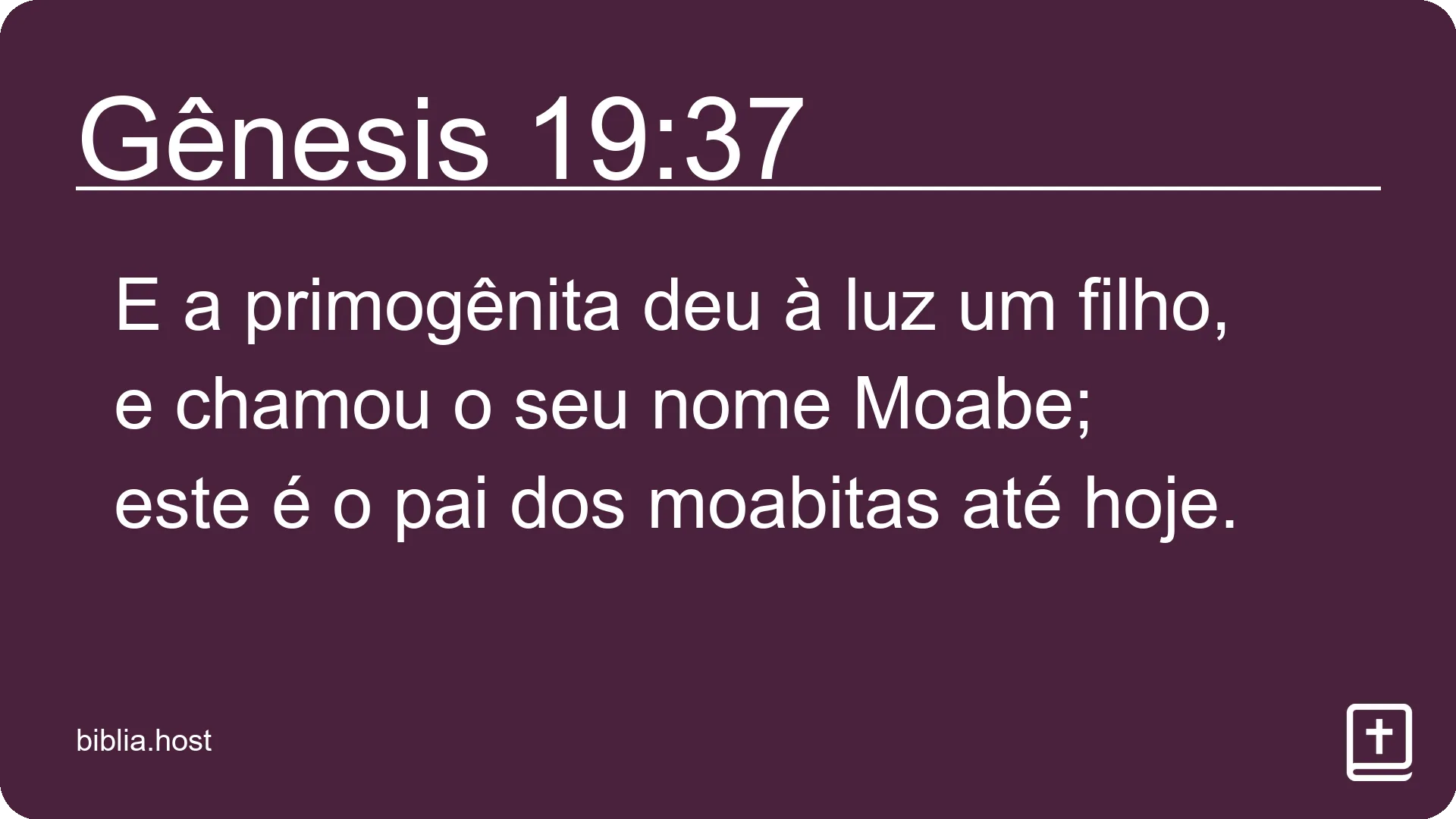 Gênesis 19:37