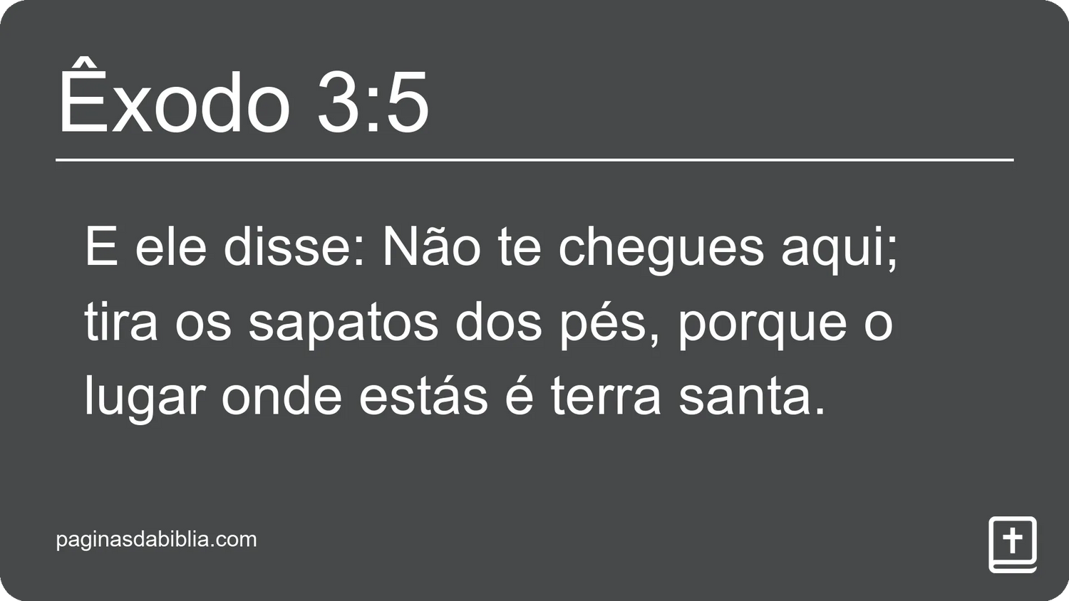 Êxodo 3:5