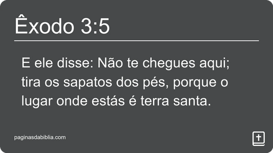 Êxodo 3:5