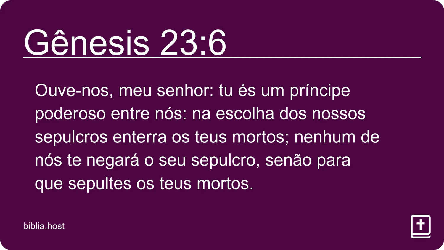 Gênesis 23:6