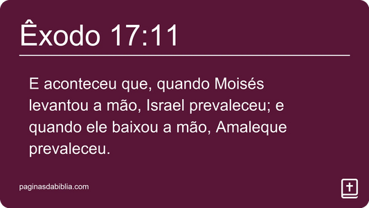 Êxodo 17:11