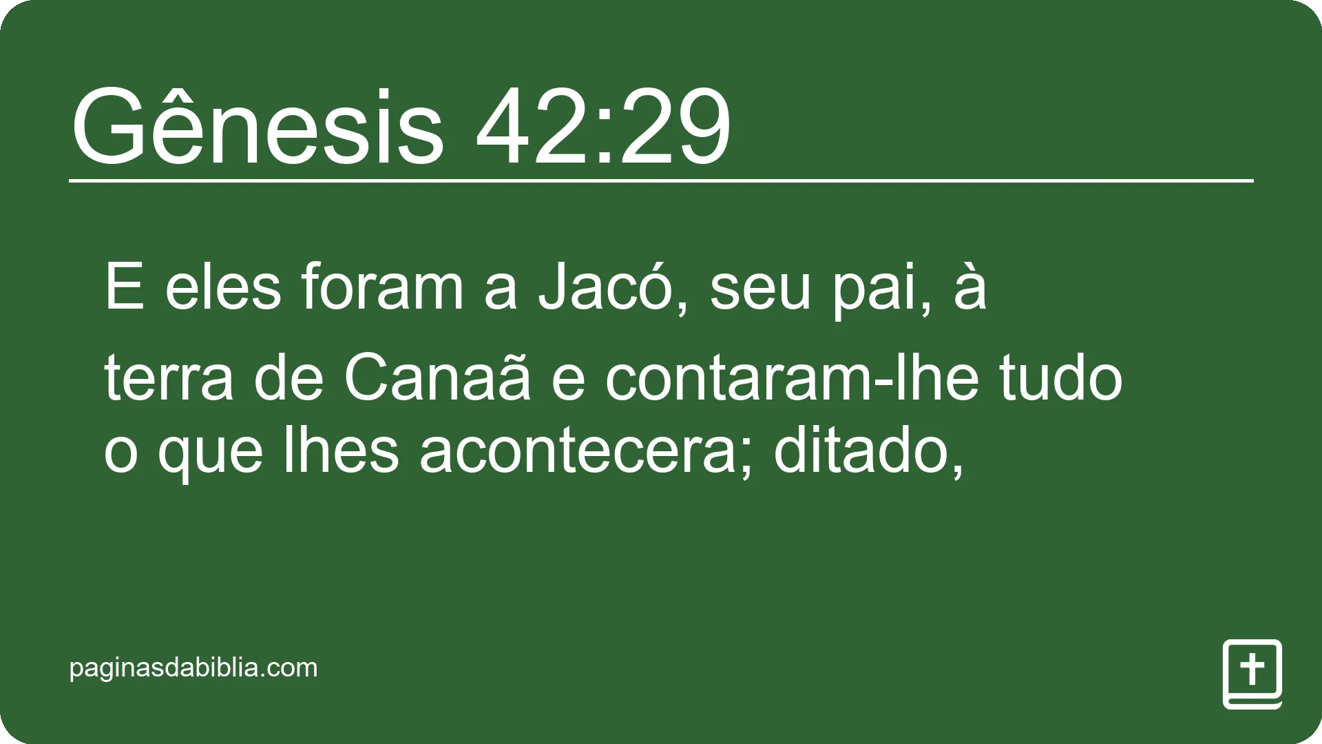 Gênesis 42:29