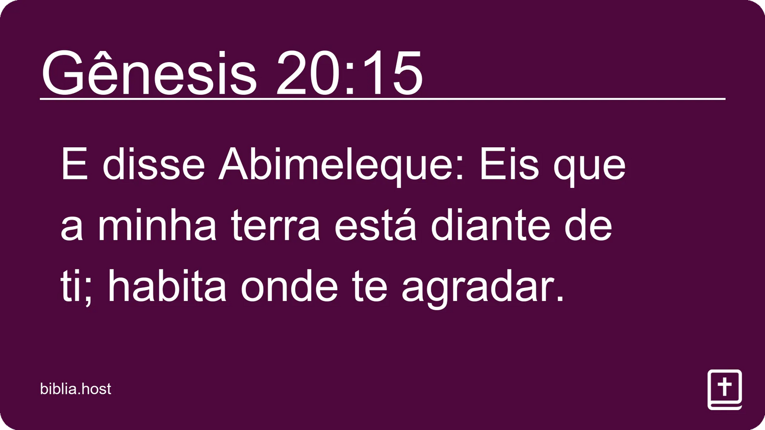 Gênesis 20:15