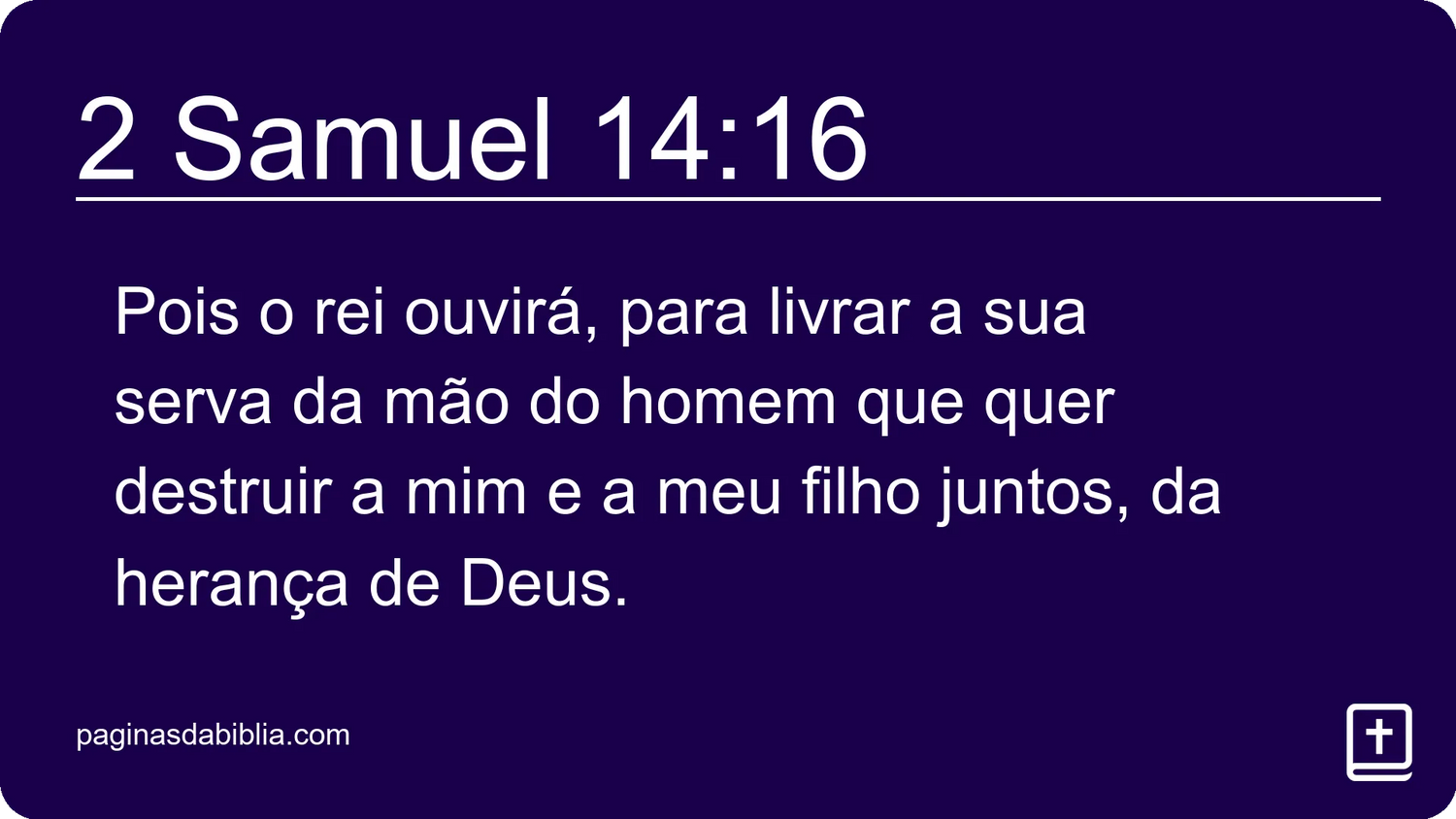 2 Samuel 14:16