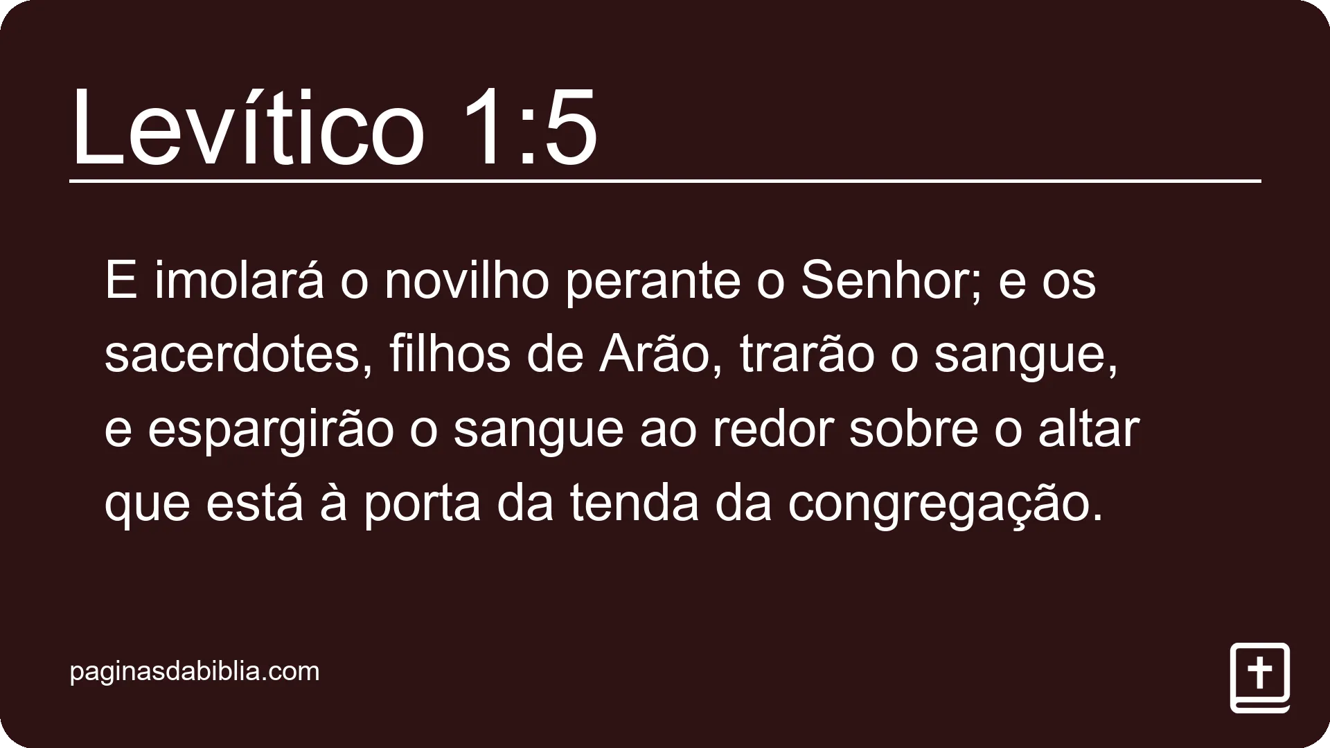 Levítico 1:5