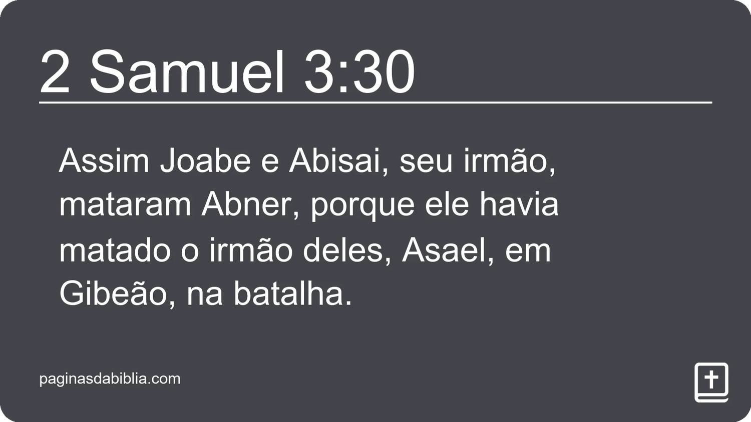 2 Samuel 3:30