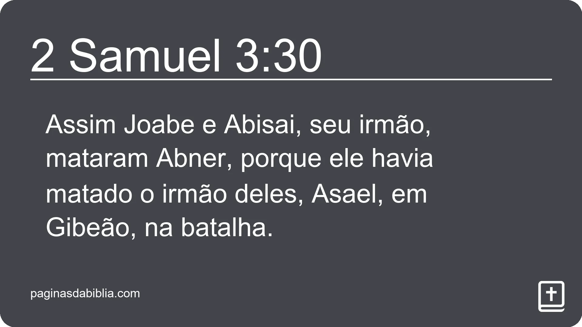 2 Samuel 3:30