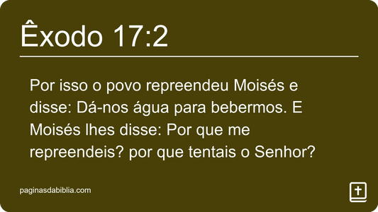 Êxodo 17:2