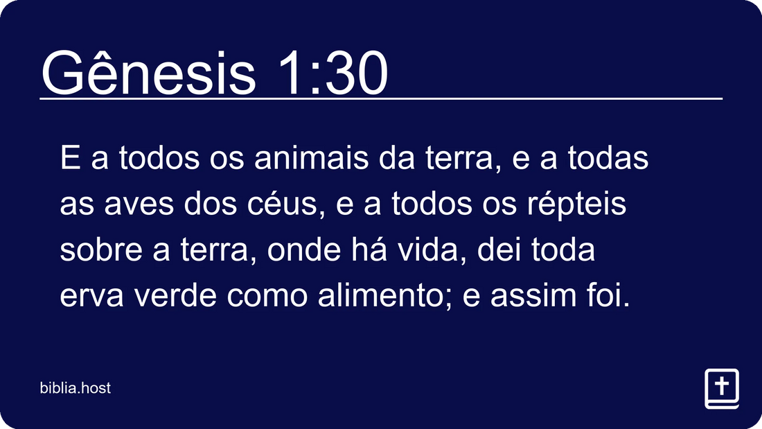 Gênesis 1:30