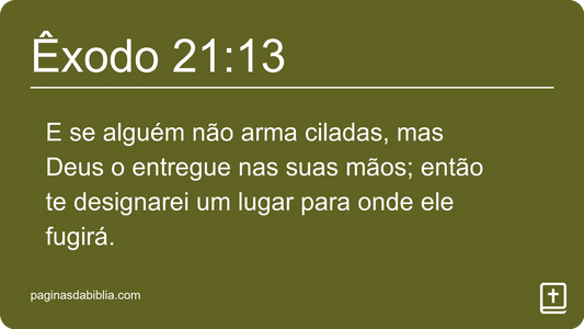 Êxodo 21:13