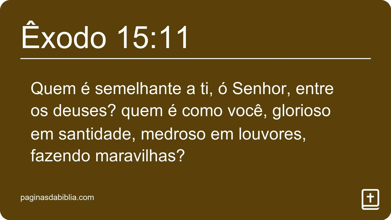 Êxodo 15:11