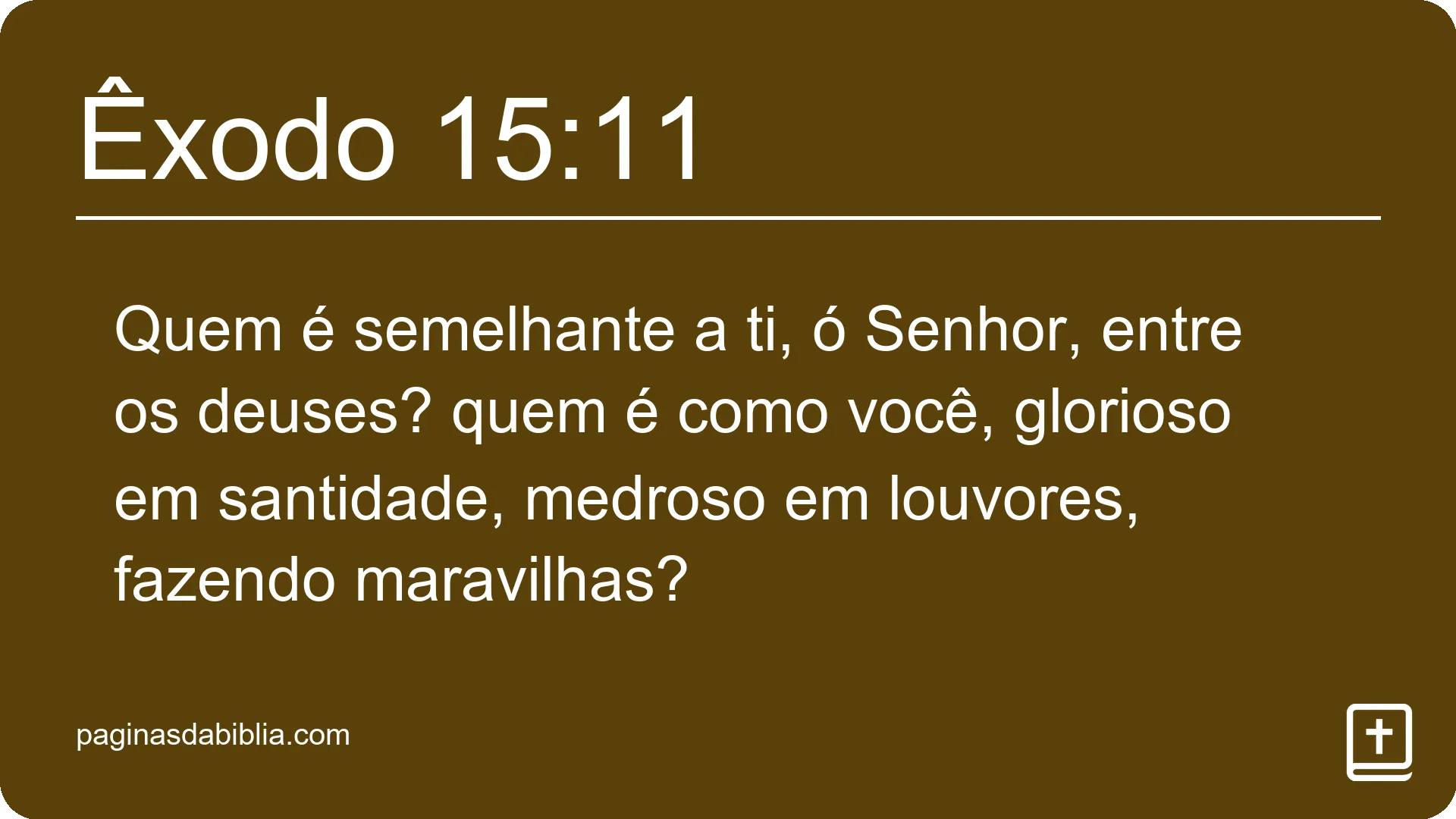 Êxodo 15:11