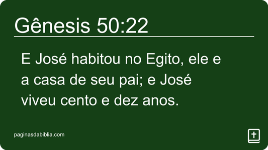 Gênesis 50:22