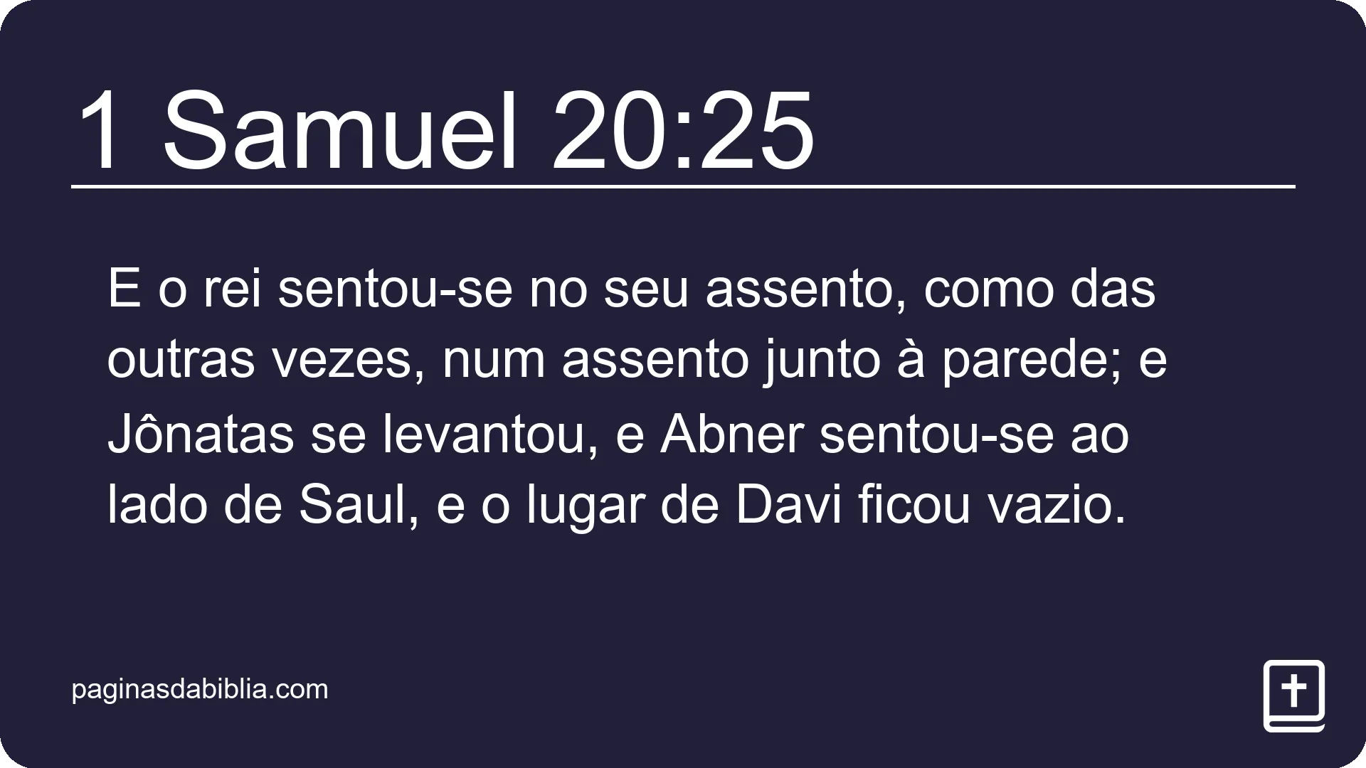 1 Samuel 20:25