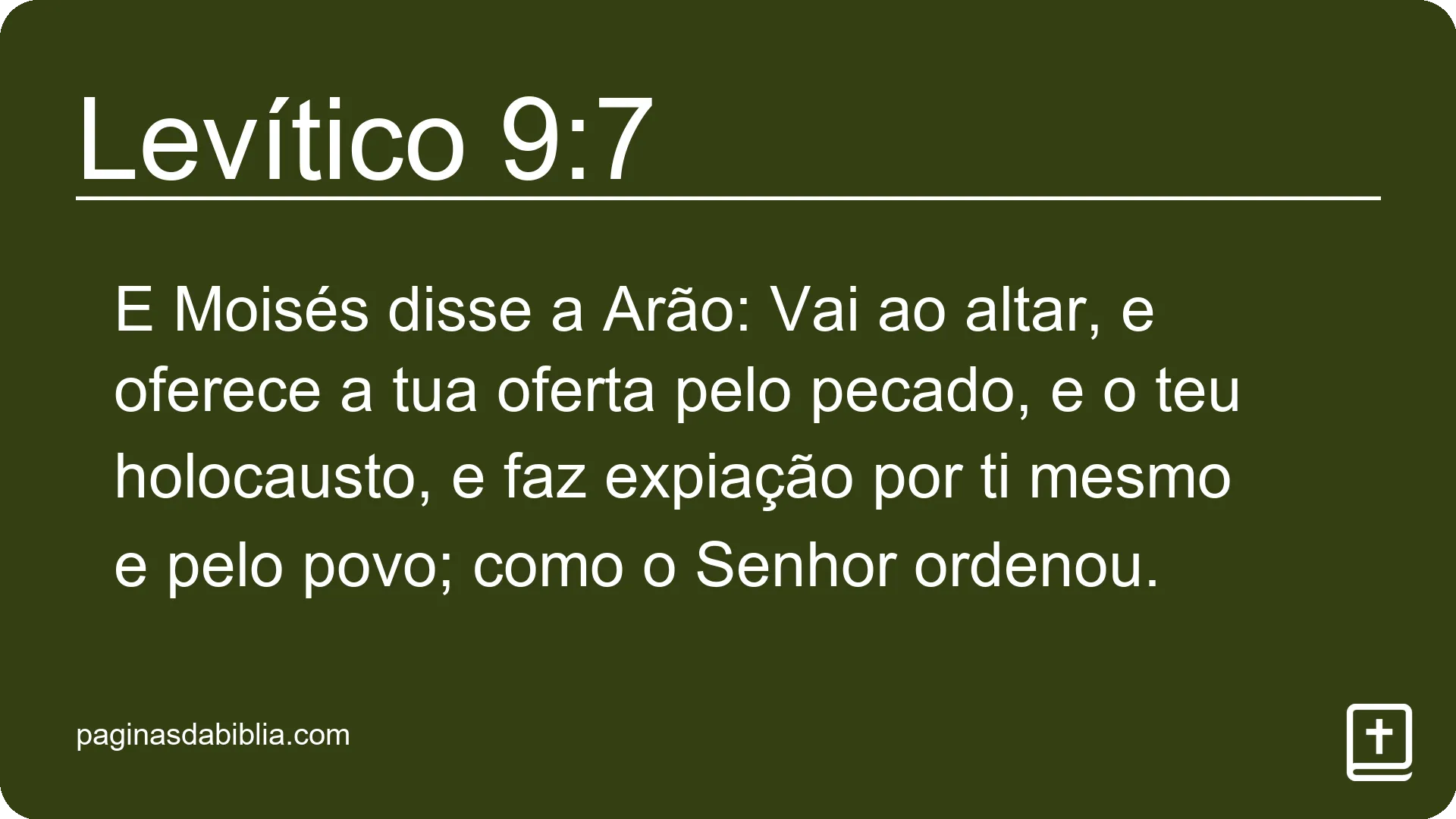 Levítico 9:7