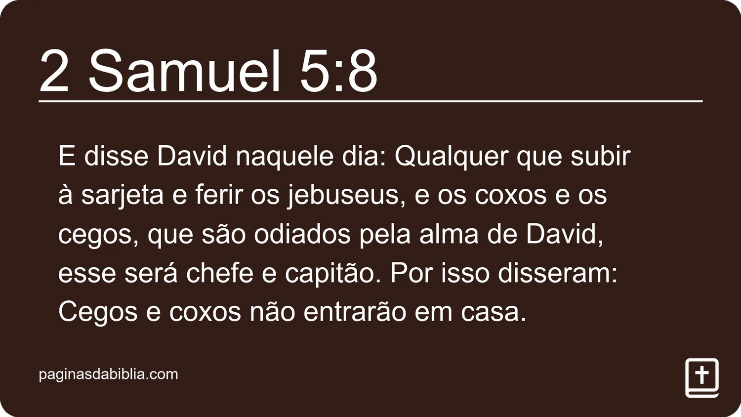 2 Samuel 5:8