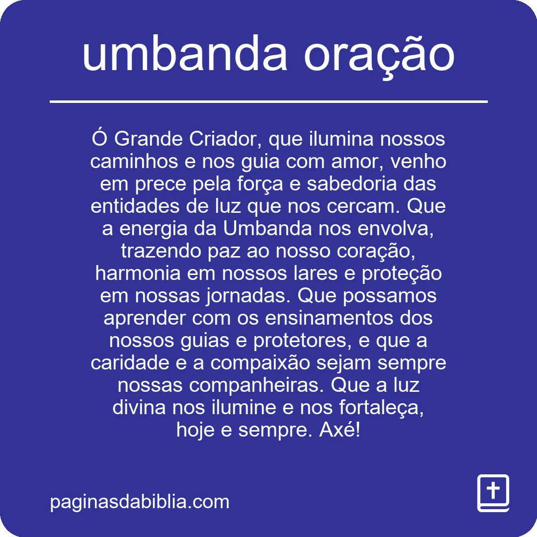 umbanda oração