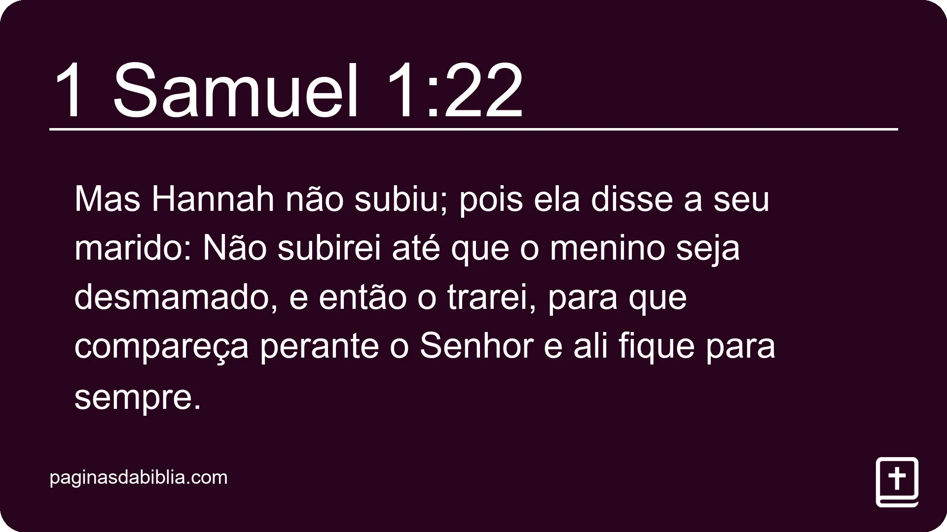 1 Samuel 1:22