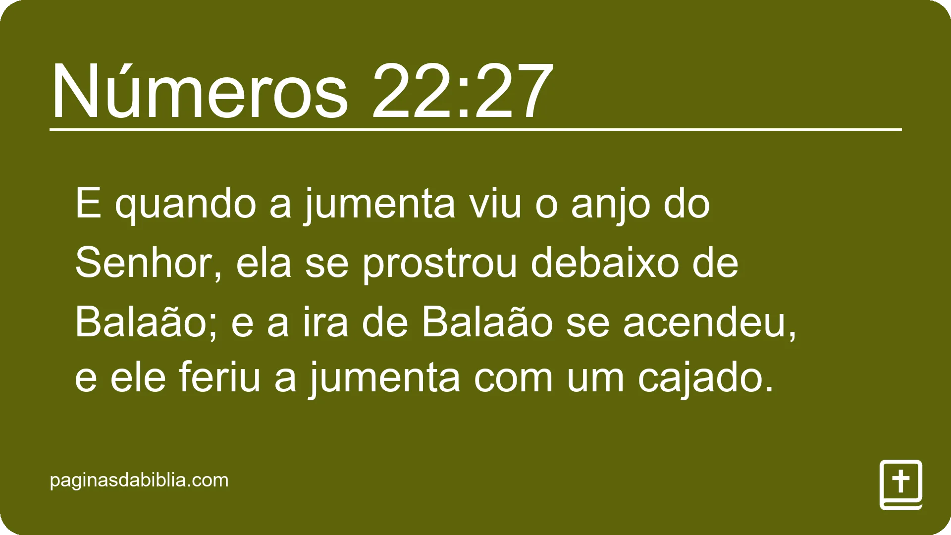 Números 22:27