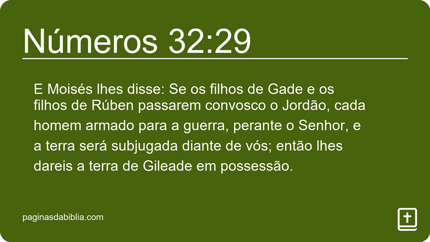 Números 32:29