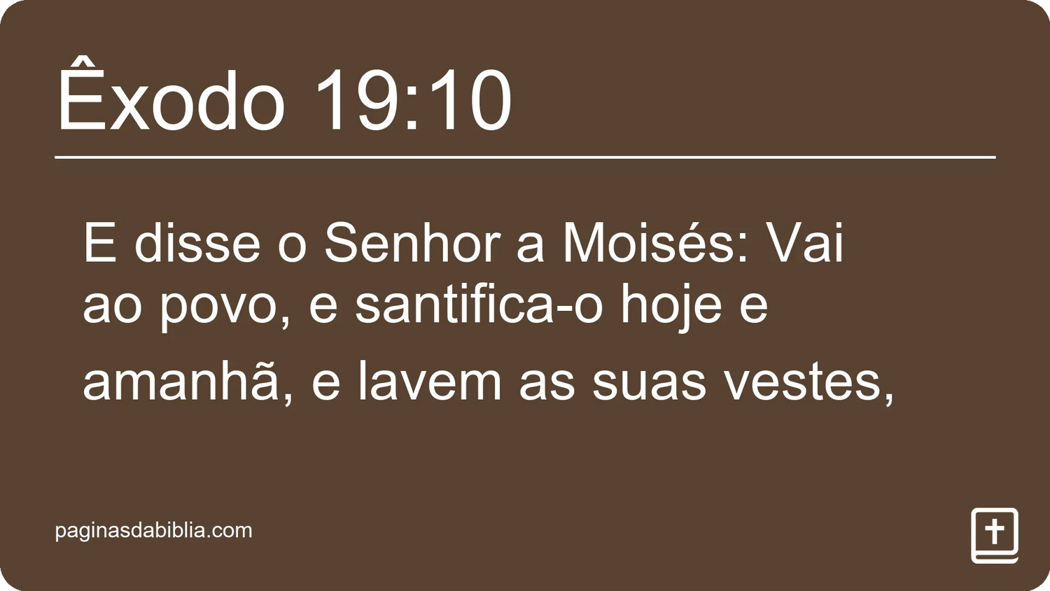 Êxodo 19:10