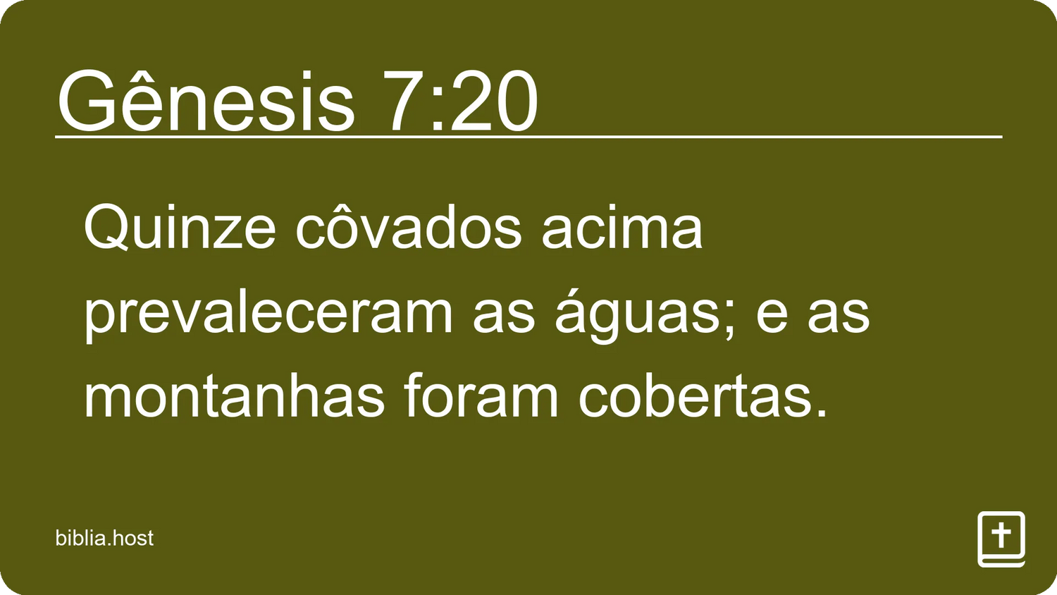 Gênesis 7:20