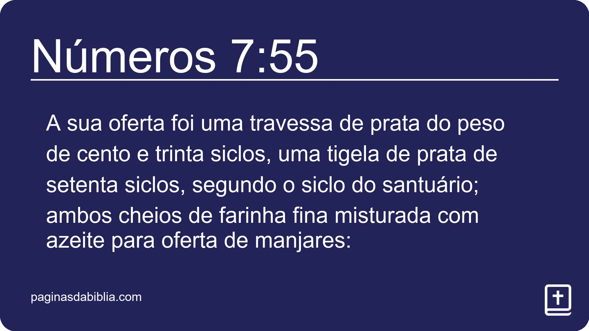 Números 7:55