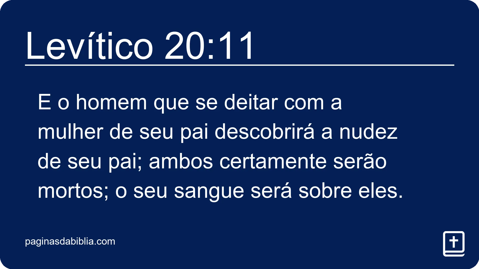 Levítico 20:11