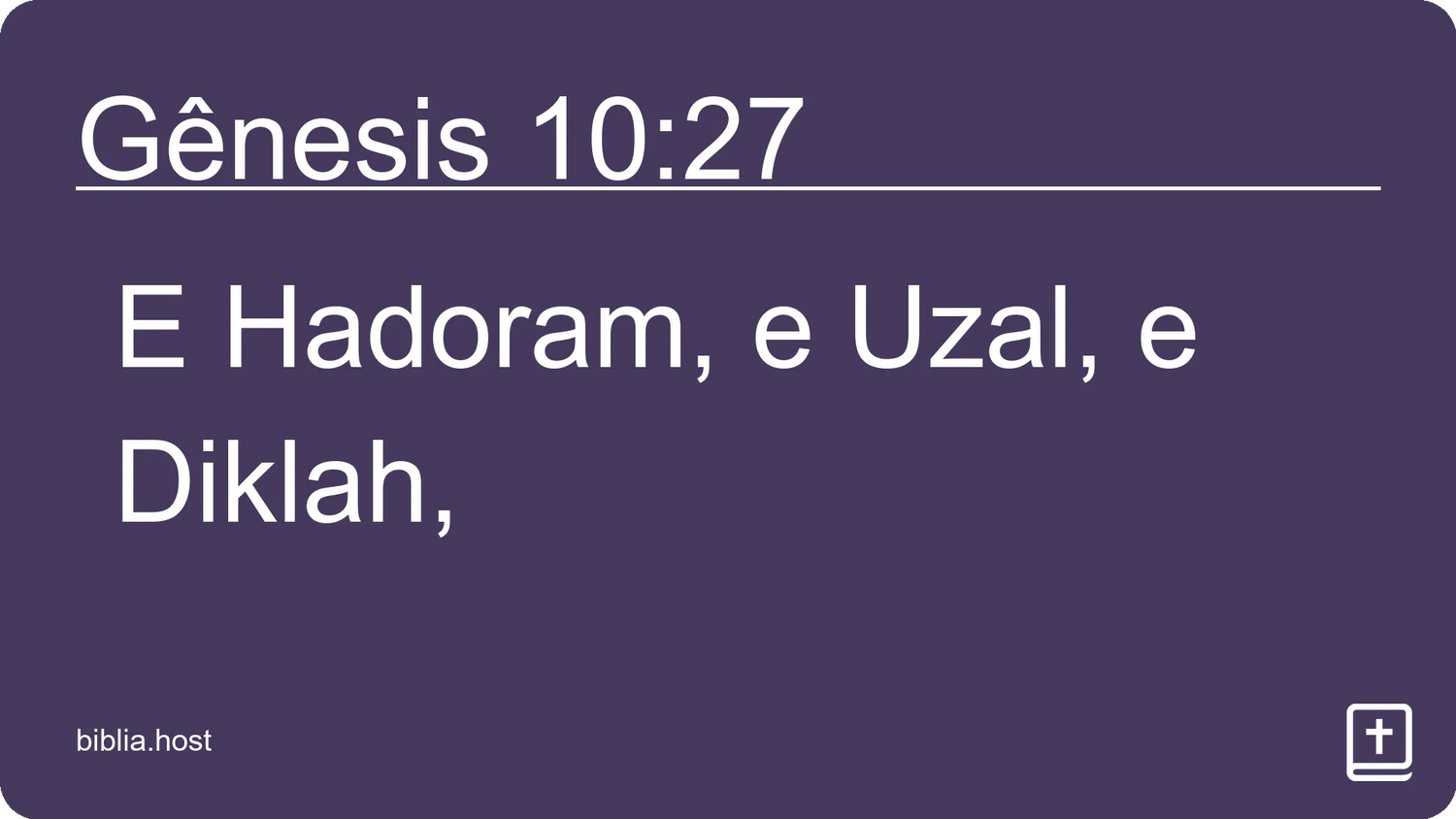 Gênesis 10:27