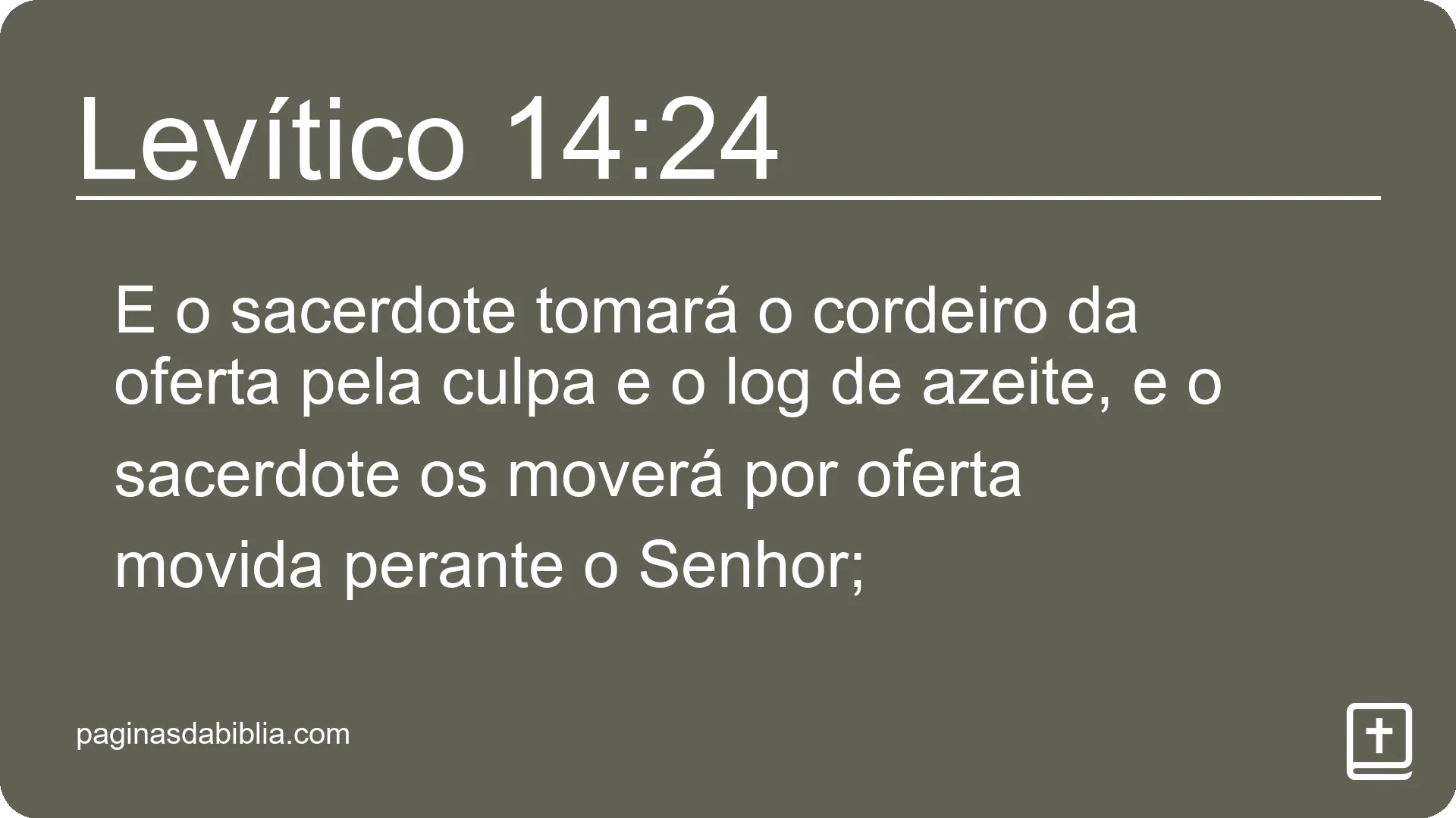 Levítico 14:24