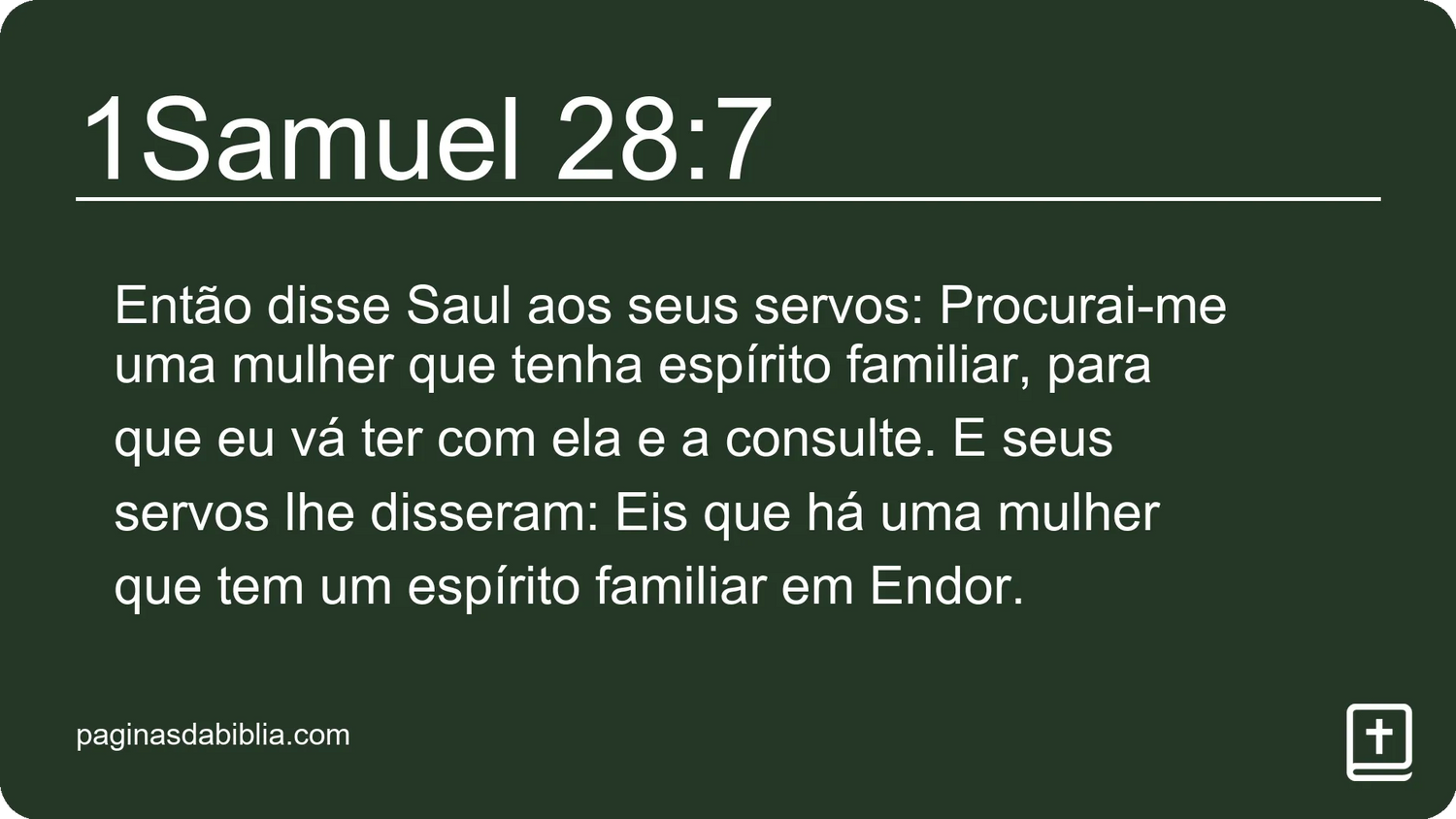 1Samuel 28:7