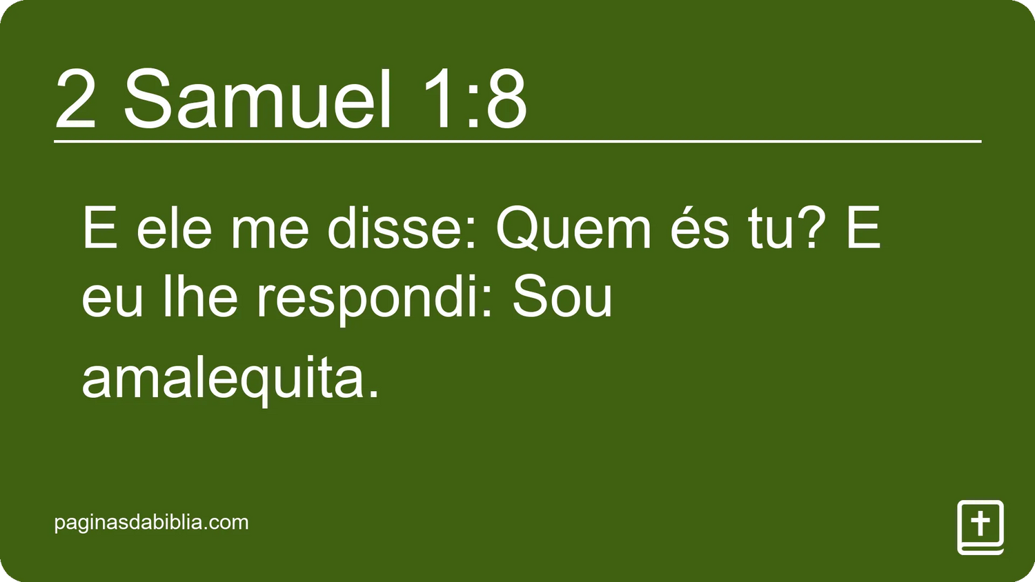 2 Samuel 1:8