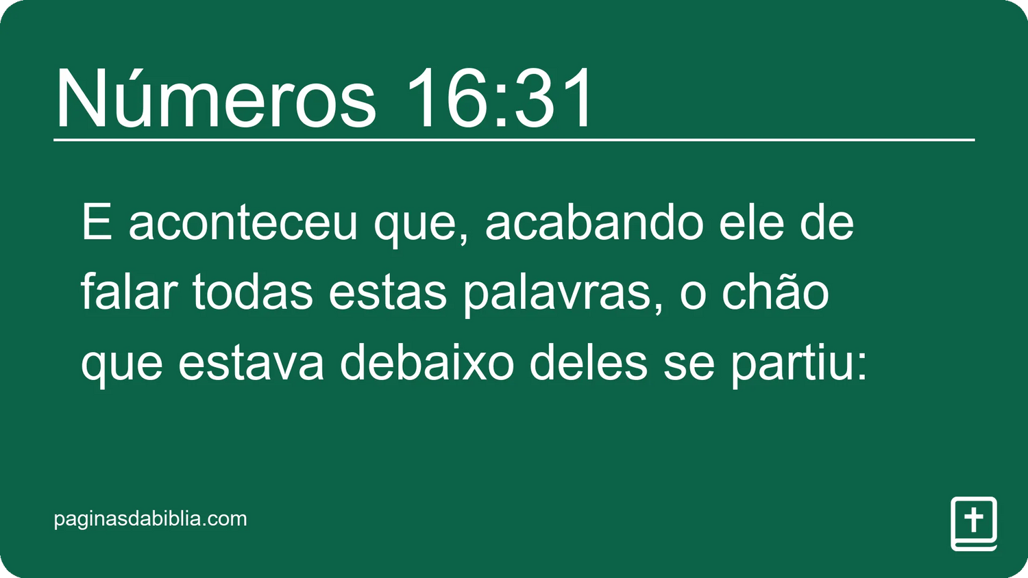 Números 16:31