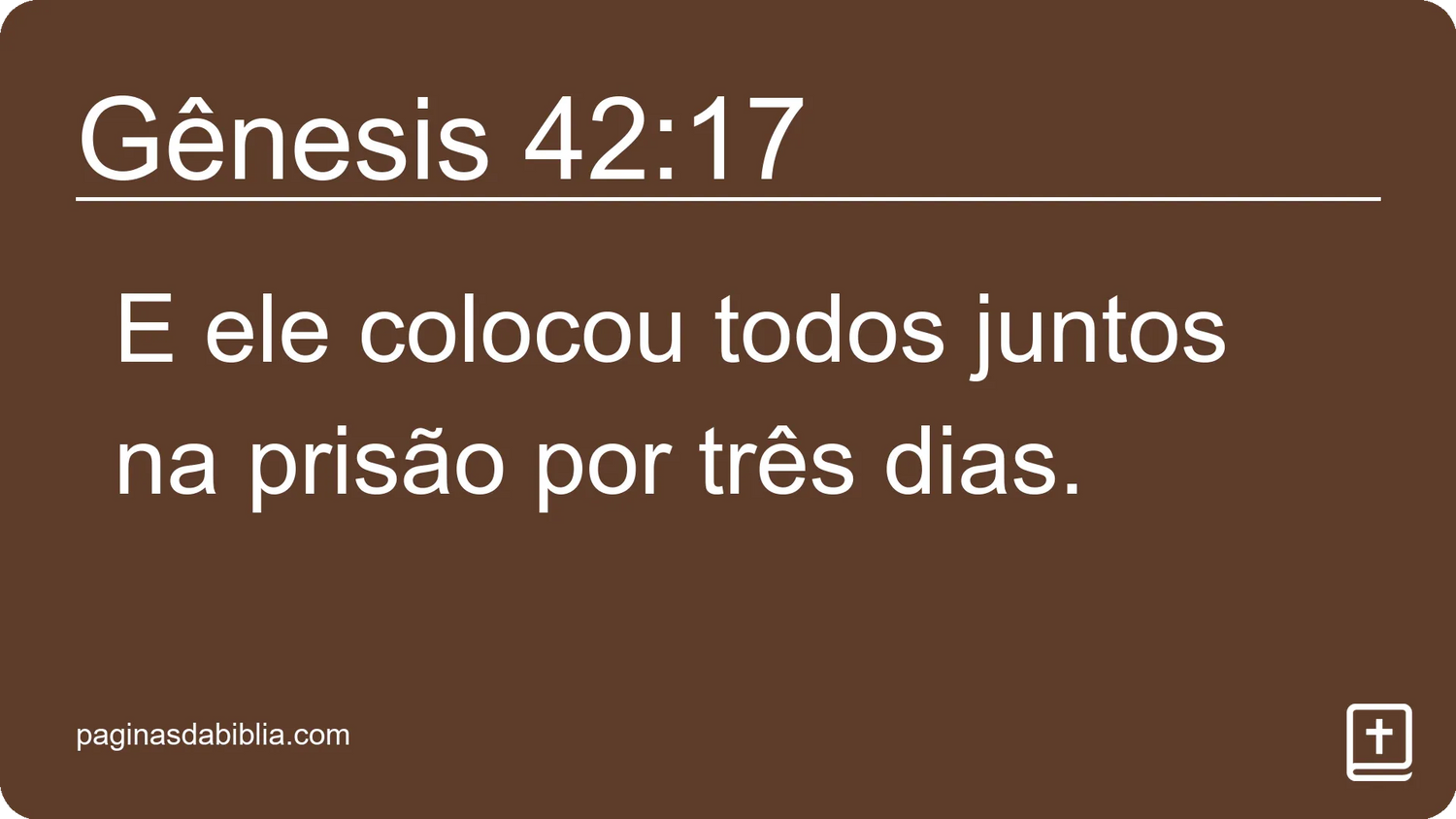 Gênesis 42:17