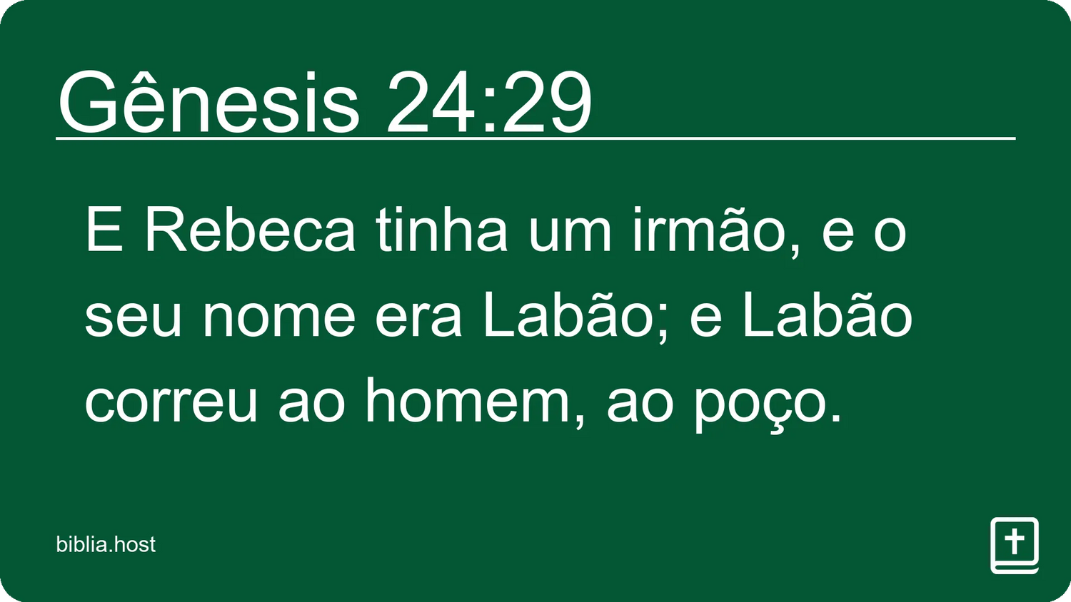 Gênesis 24:29