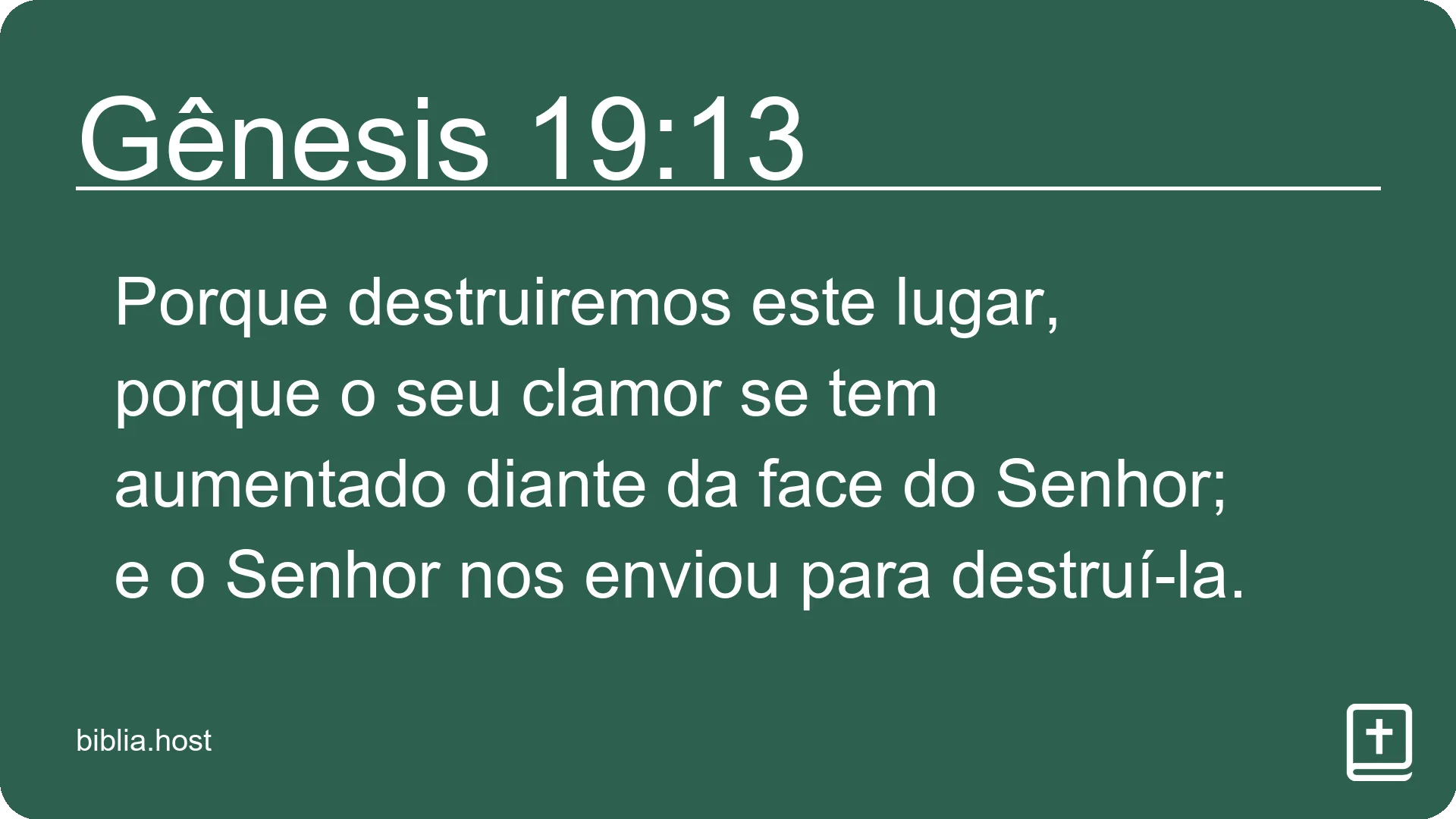 Gênesis 19:13