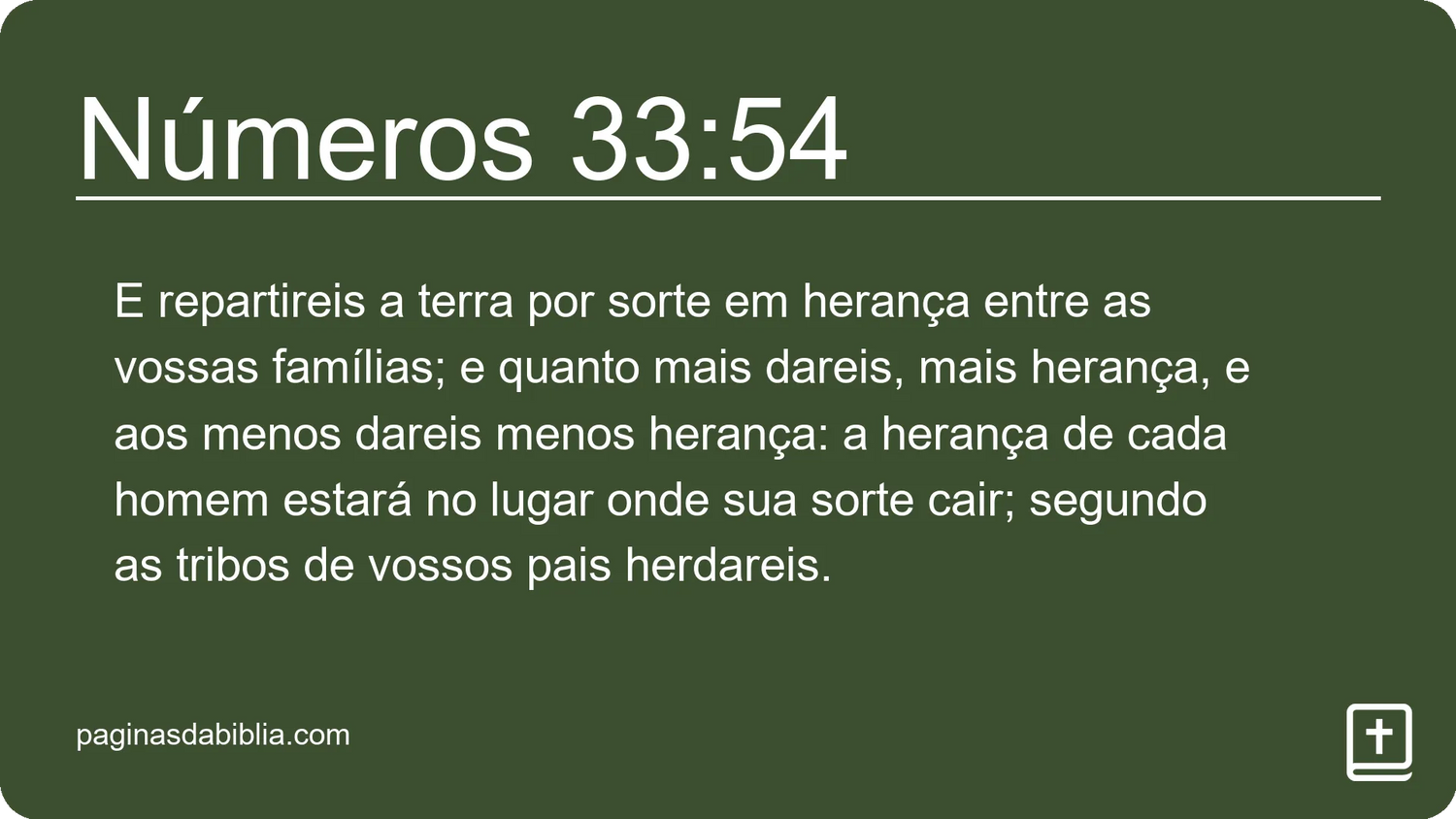 Números 33:54