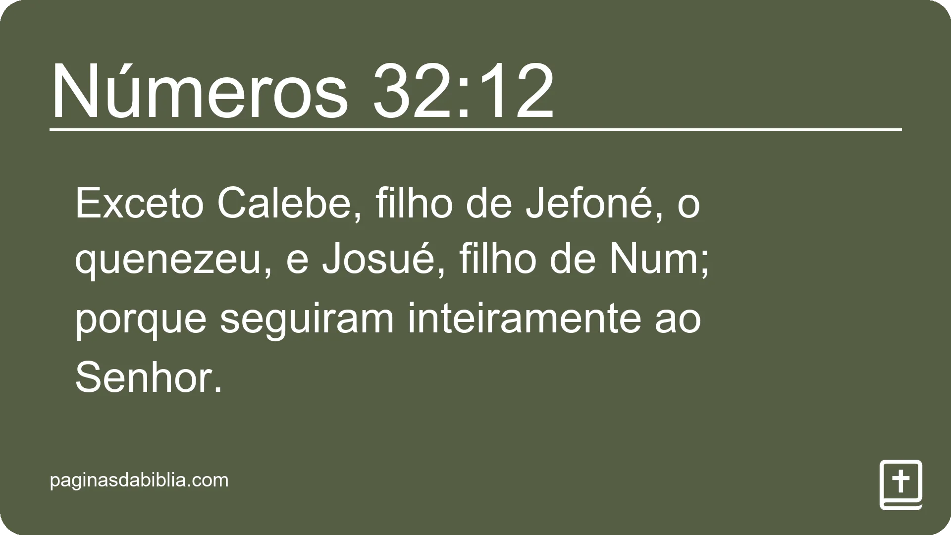 Números 32:12