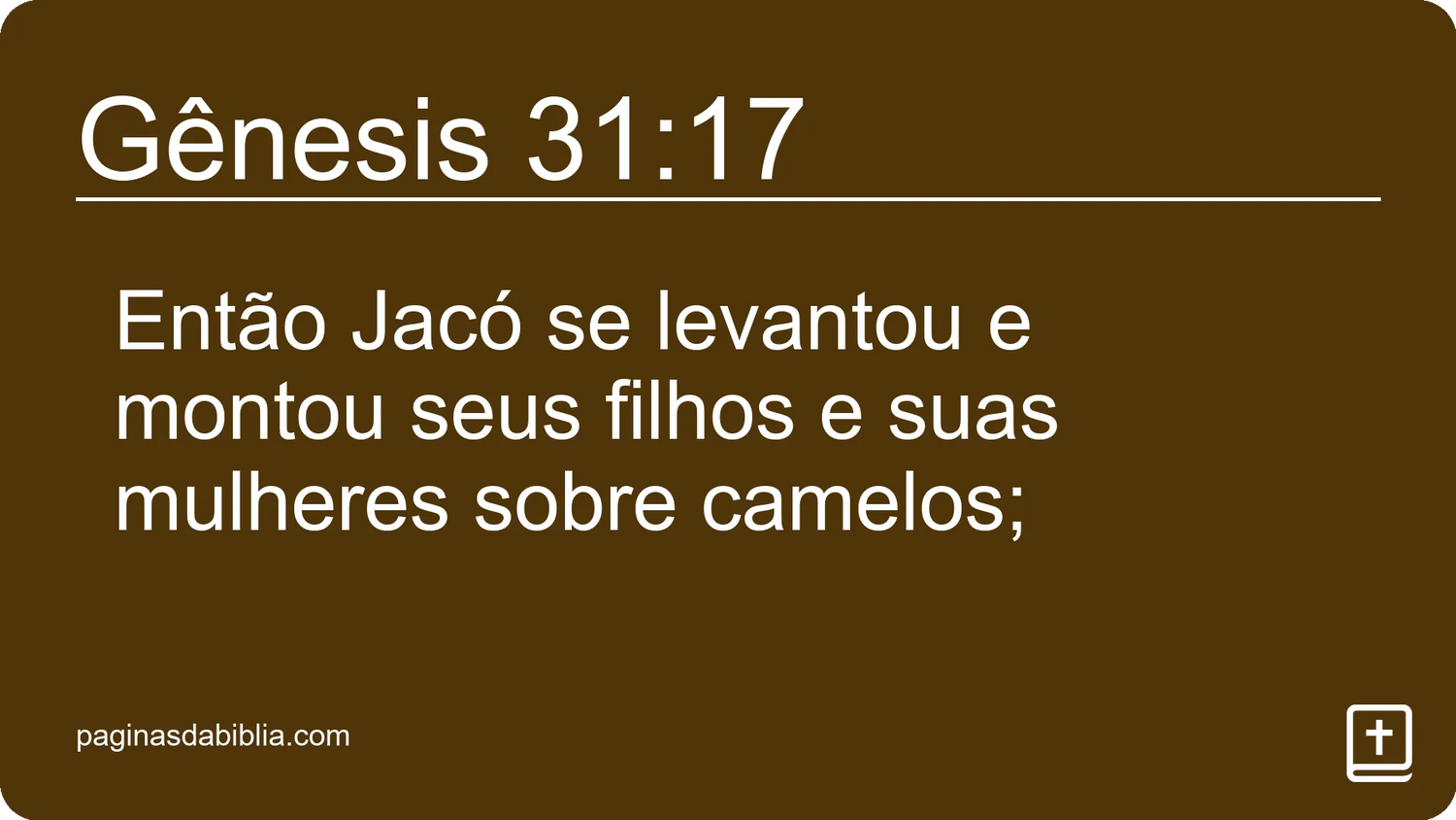 Gênesis 31:17