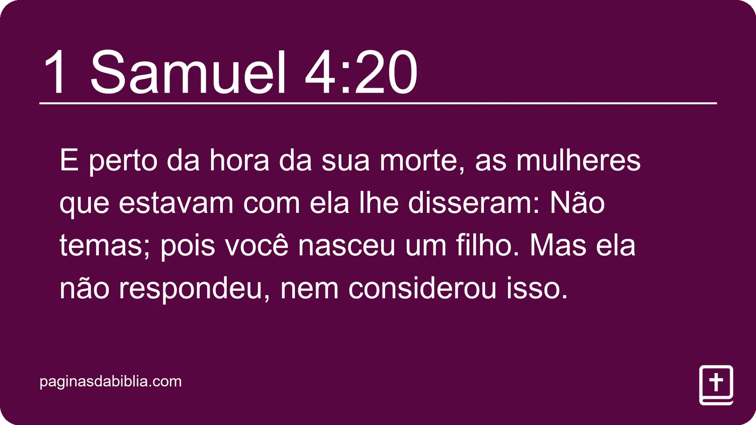 1 Samuel 4:20