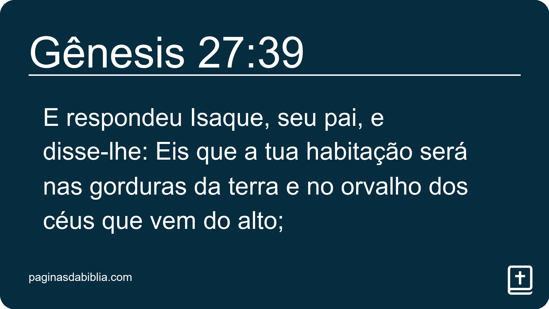 Gênesis 27:39