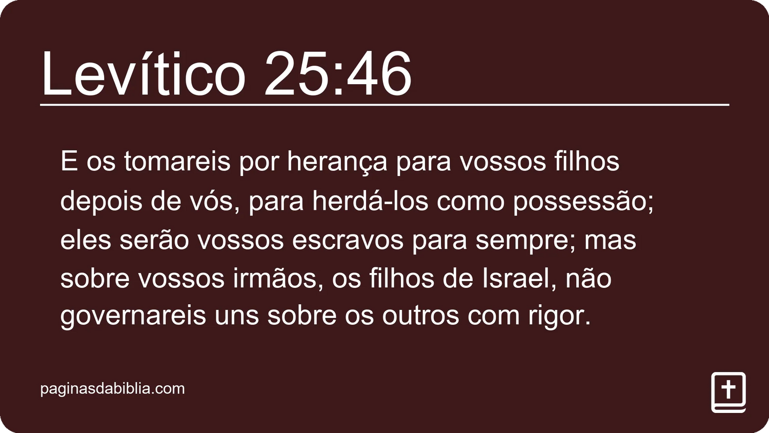 Levítico 25:46