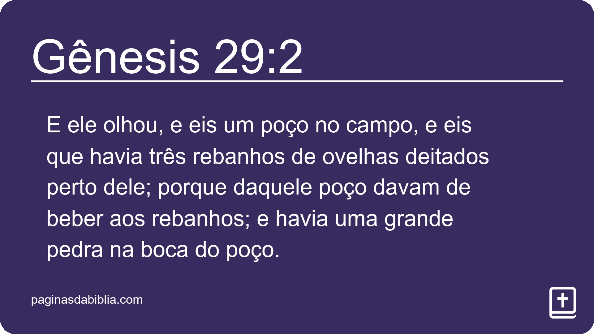 Gênesis 29:2